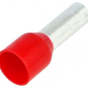 Terminale a Bussolotto 10mm Rosso - Avorio *(1pz)